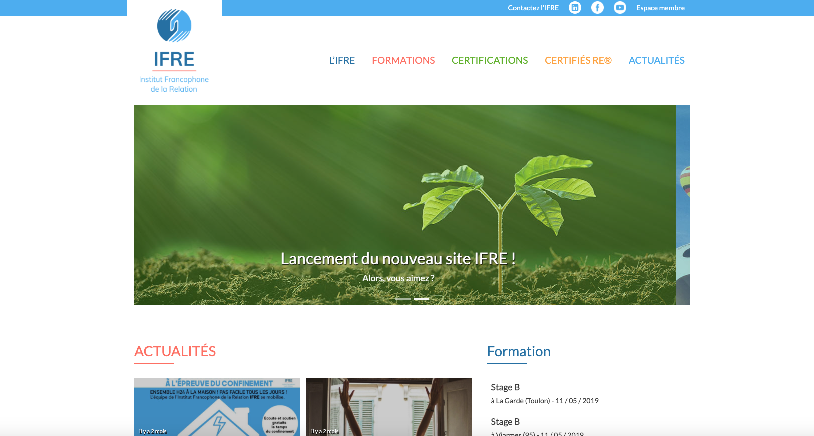 Site web - IFRE